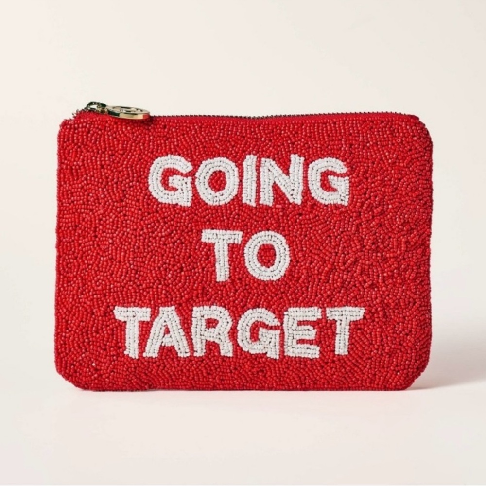 Kate Spade Red and White Clutch